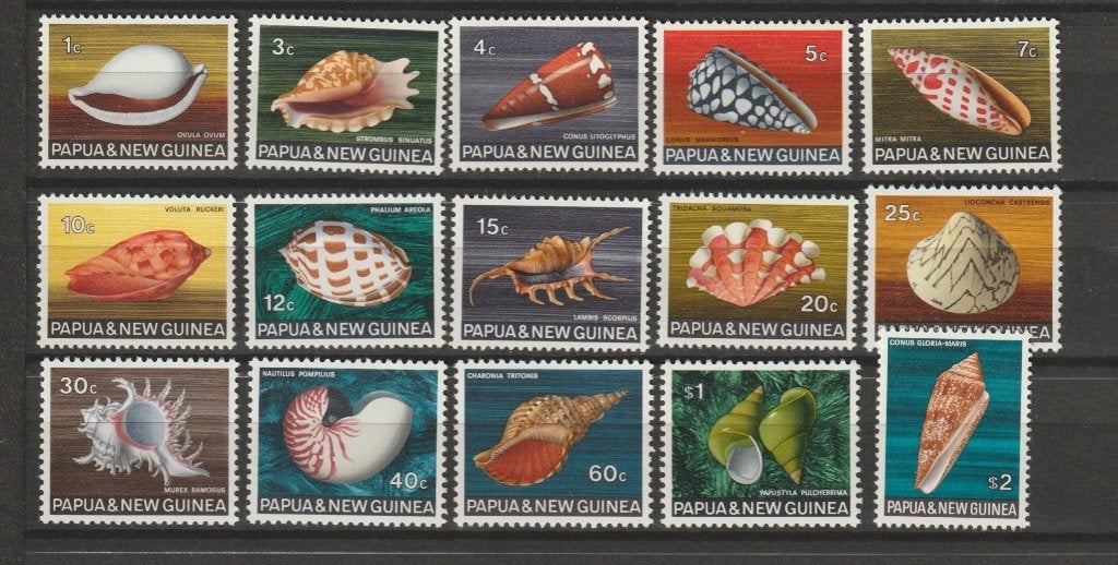 TSS Kavel 920073 Papua Nieuw Guinea pf minr 139-153 schelpen, Ophalen, Postfris