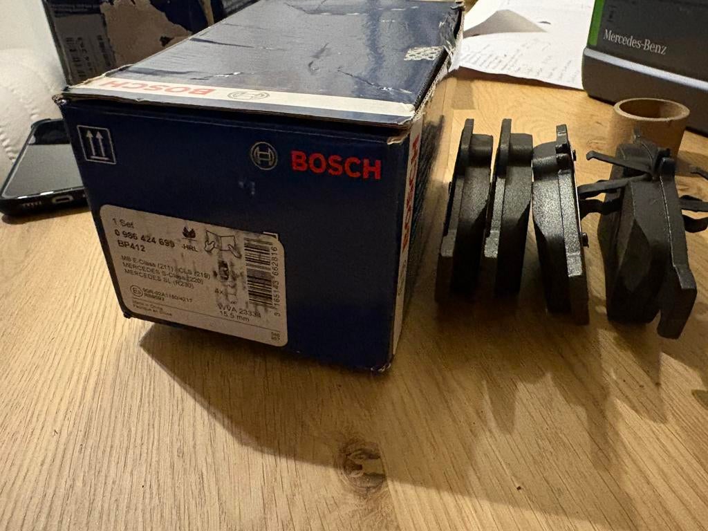 BOSCH Mercedes Remblokken (achter) >  0 986 424 699, Ophalen of Verzenden