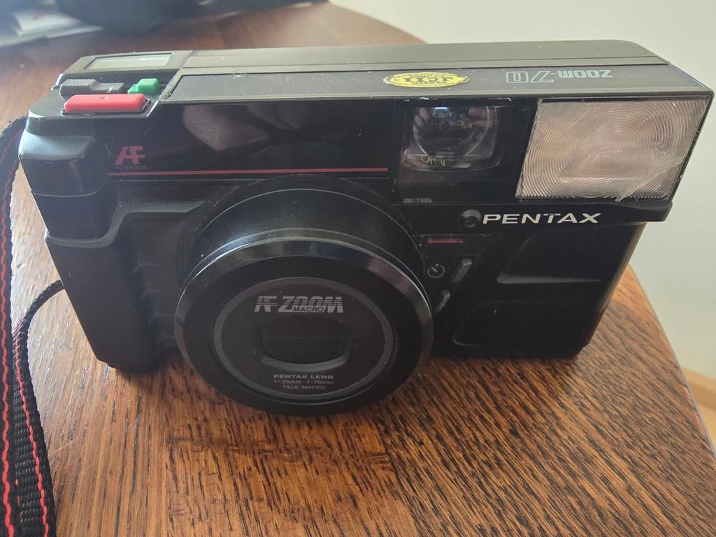 Pentax Zoom 70Z Compact Camera met Tasje, Audio, Tv en Foto, Fotocamera's Analoog, Ophalen of Verzenden, Gebruikt, Compact, Pentax