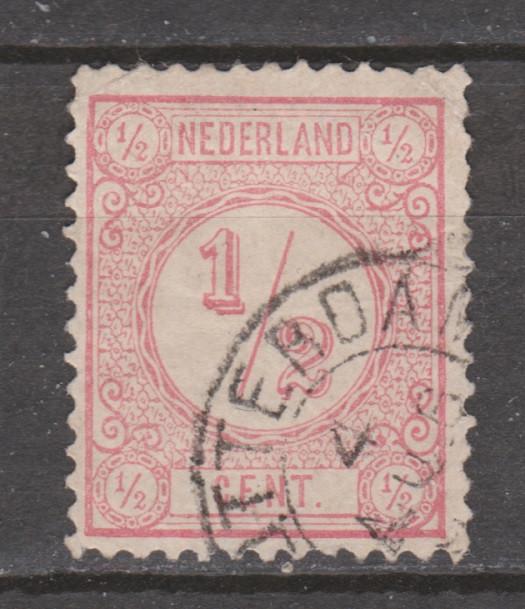 NVPH 30 gebruikt Cijfer 1876 ; OUD NEDERLAND P/STUK, Ophalen of Verzenden, T/m 1940, Gestempeld