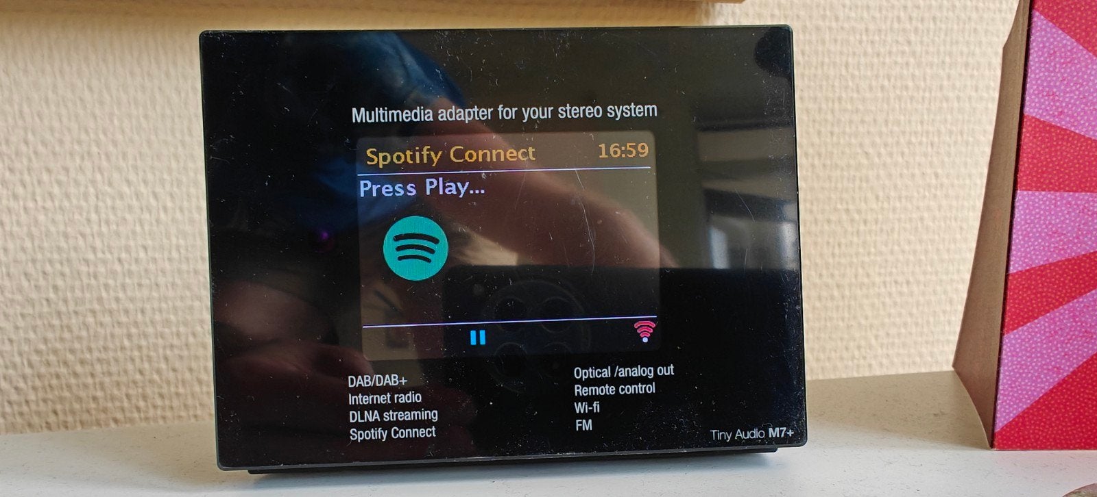 Tiny Audio M7+ Audio Streamer met afstandsbediening, Audio, Tv en Foto, Mediaspelers, Ophalen of Verzenden, Gebruikt, Optische audio