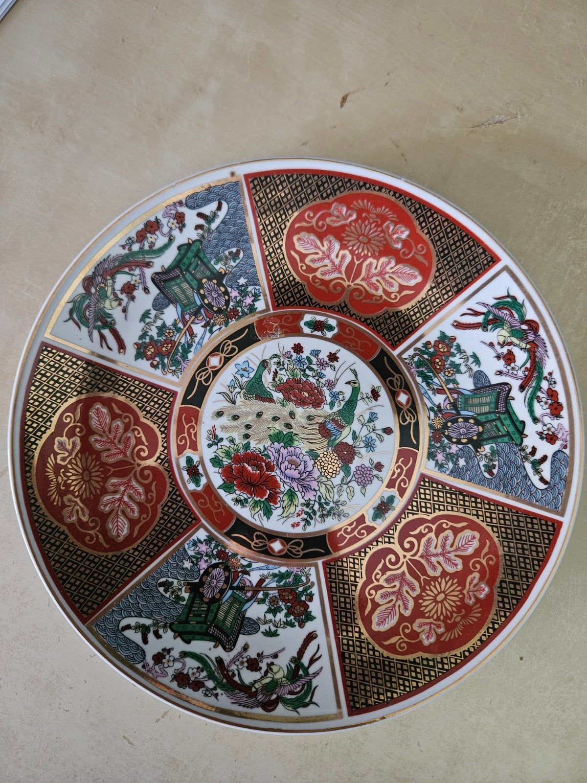Origineel Marokkaans Pauwenbord (26 cm), Ophalen