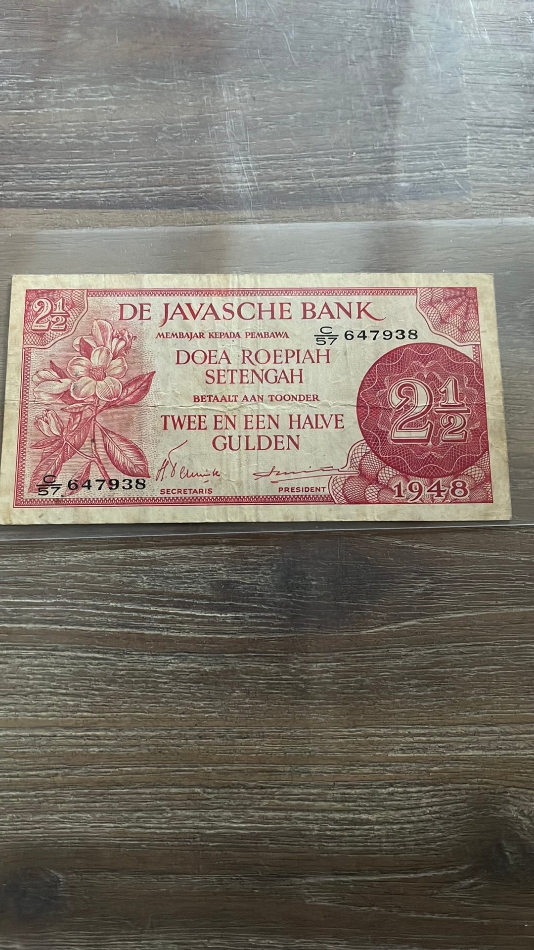 Bankbiljet ned indie, Postzegels en Munten, Bankbiljetten | Nederland, Ophalen of Verzenden, 2½ gulden, Los biljet
