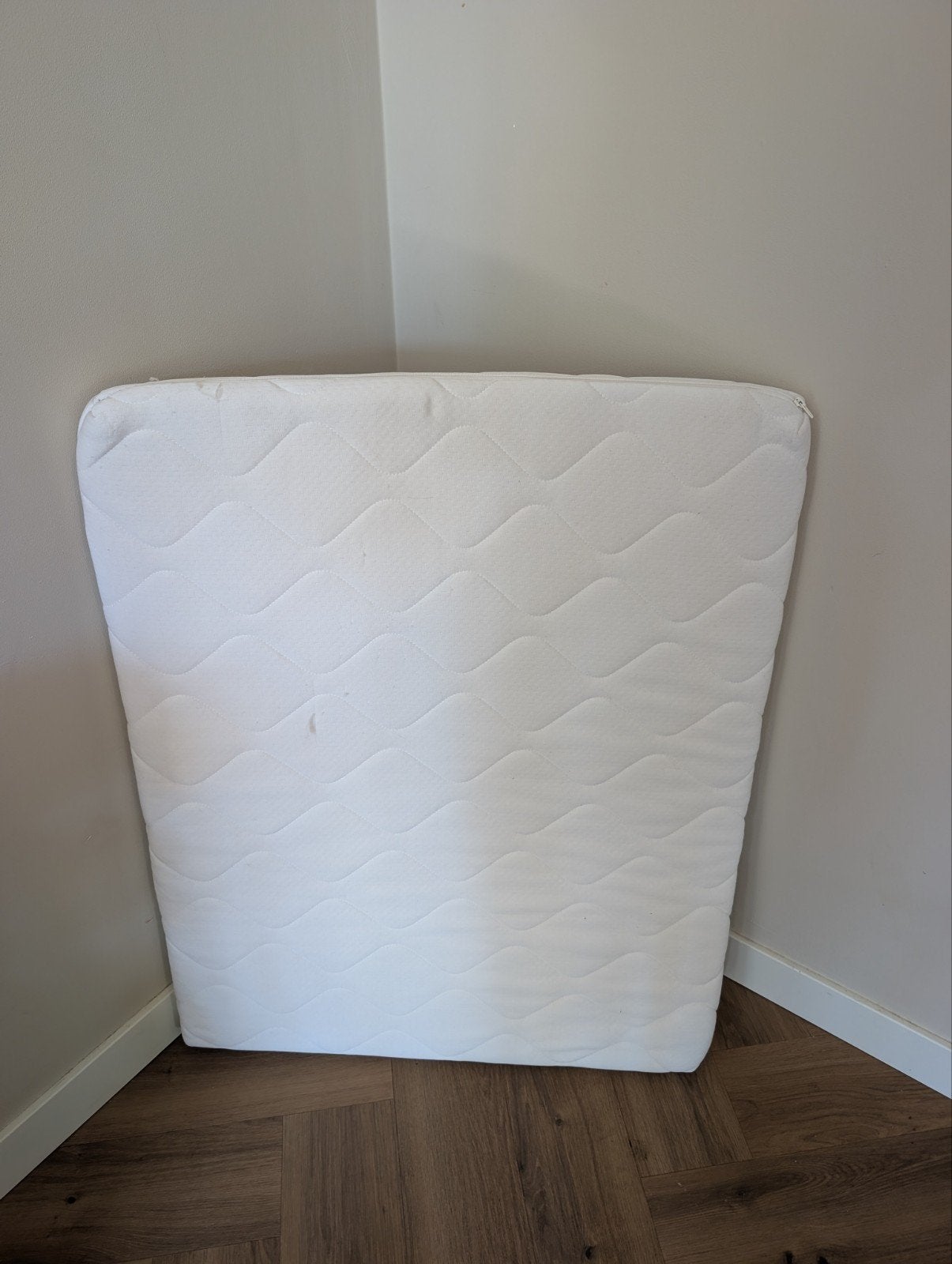 Bopita boxmatras (ca. 75x95 cm) met wasbare hoee, Ophalen, Gebruikt