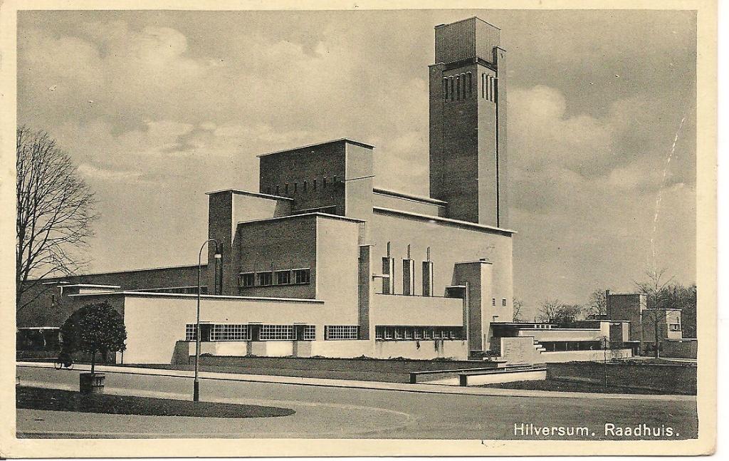 Hilversum Raadhuis., Ophalen of Verzenden, 1920 tot 1940, Gelopen, Noord-Holland