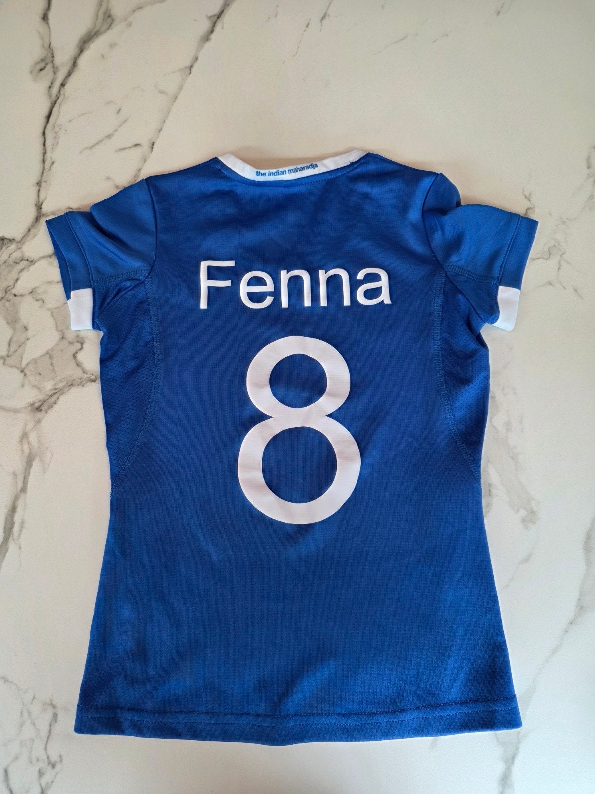 Indian Maharadja hockey shirt Fenna #8 - Maat 128, Ophalen of Verzenden, Zo goed als nieuw