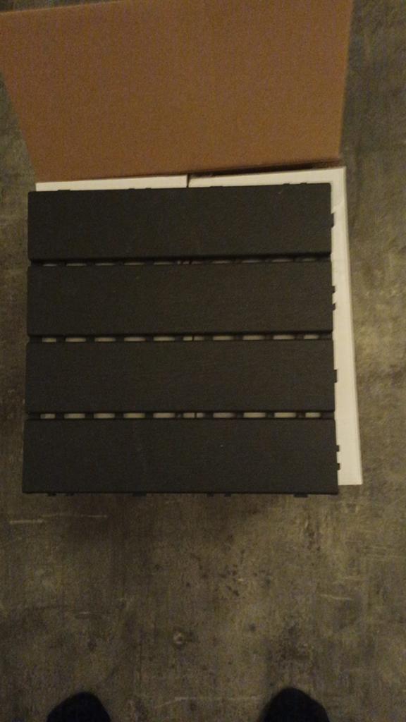 Kunststof terrastegels 2 weken gebruikt, Ophalen, Zo goed als nieuw, Kunststof