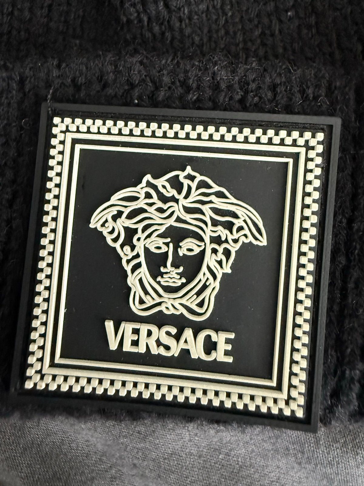 Originele Versace Muts Zwart - Zo goed als nieuw, Ophalen of Verzenden, Zo goed als nieuw, One size fits all, Hoed