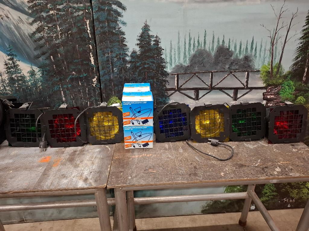 disco lampen spots, Ophalen, Gebruikt, Licht, Kleur