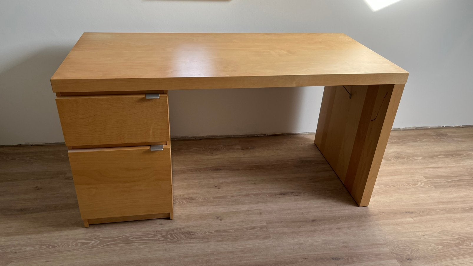 Ikea Jonas buro met lade en kastje, Ophalen, 65 cm, Spaanplaat of MDF, Zo goed als nieuw