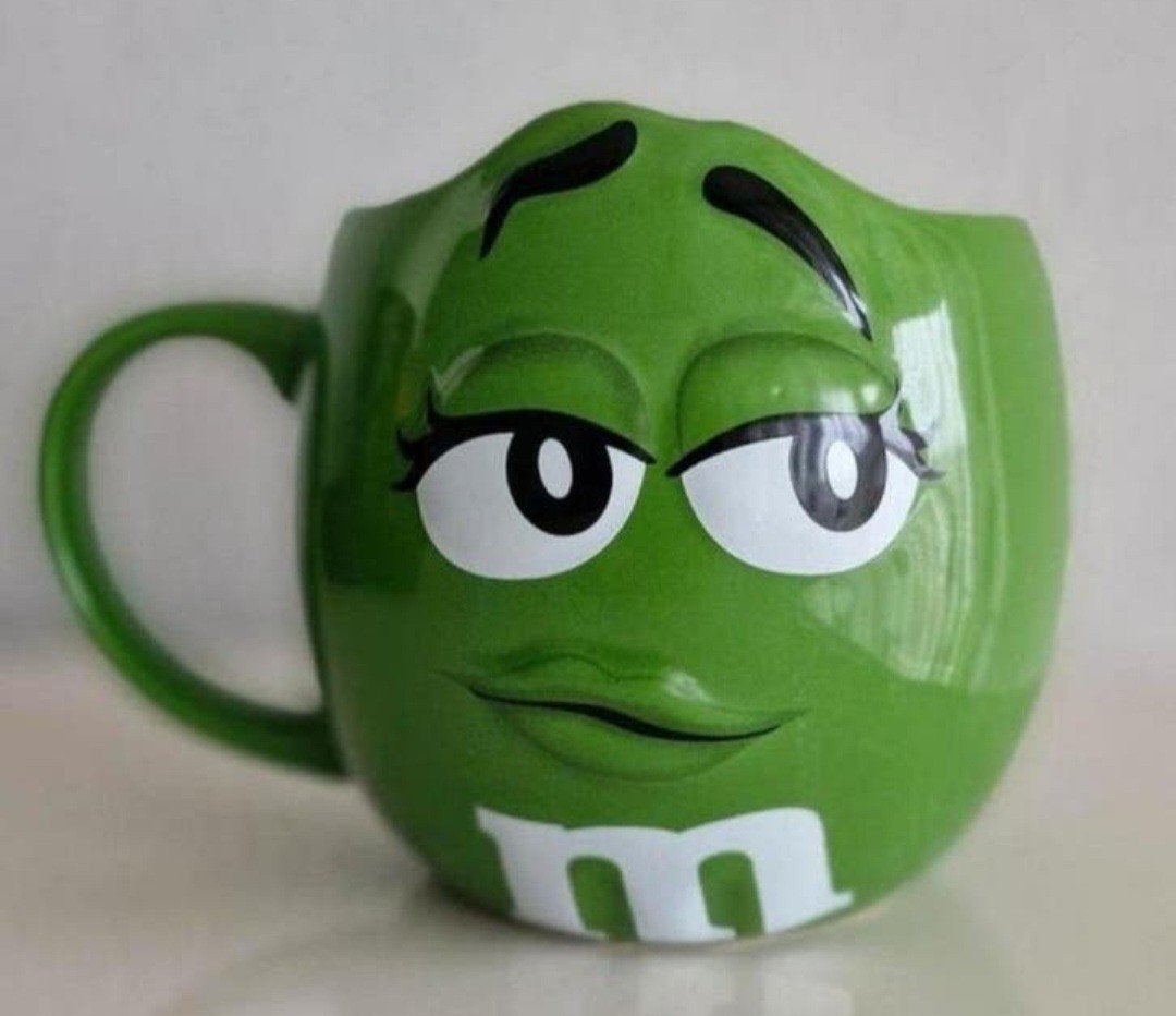 Beker M&M Groen, Ophalen of Verzenden, Zo goed als nieuw, Gebruiksvoorwerp
