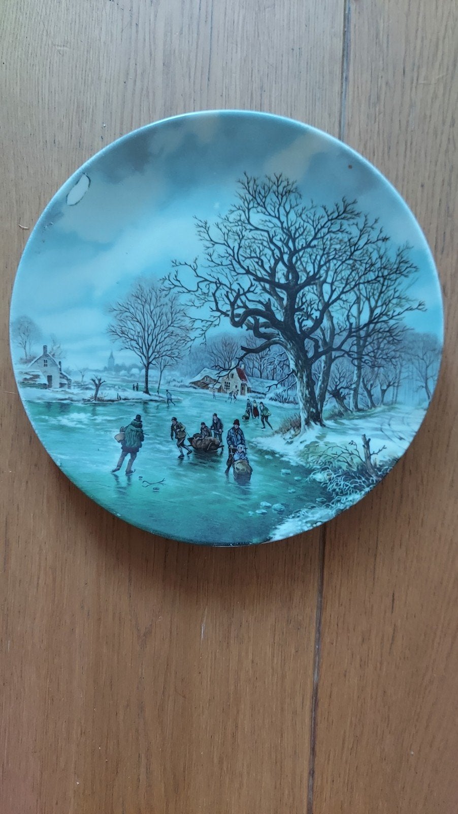 Decoratieve wandbord, Winterlandschap, Royal Schwabap, Ophalen of Verzenden
