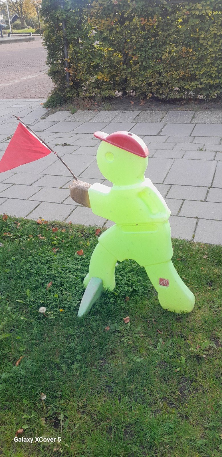 Veiligheidspopje met vlag, Ophalen of Verzenden, Gebruikt, Jongen of Meisje