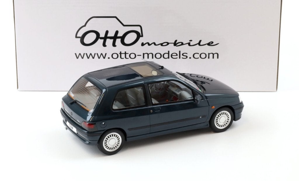 Renault Clio Baccara 1.8 Groen 1995 1/18 OTTO MOBILE OT1157, Hobby en Vrije tijd, Verzenden, Nieuw, Auto, OttOMobile
