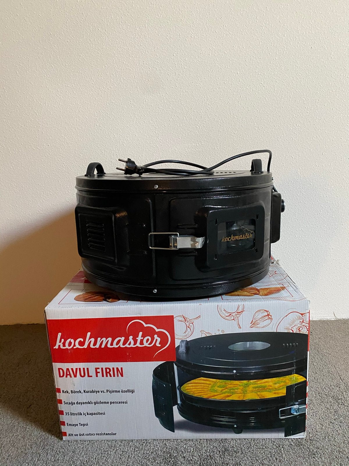 Kochmaster Davul Fırın - Elektrische Ronde Oven, Ophalen, 45 tot 50 cm, Overige merken, Oven
