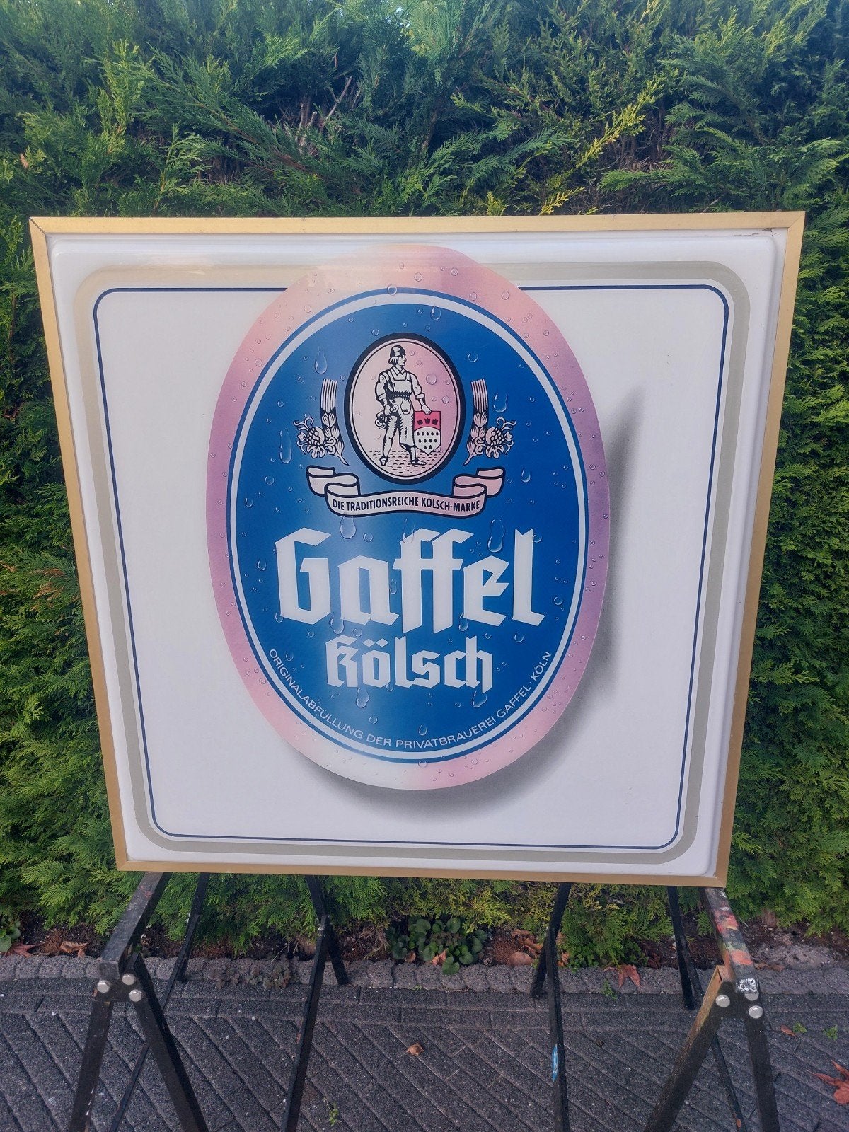 Gaffel Kölsch lichtbak 80x80cm, Verzamelen, Ophalen of Verzenden, Lichtbak of (neon) lamp