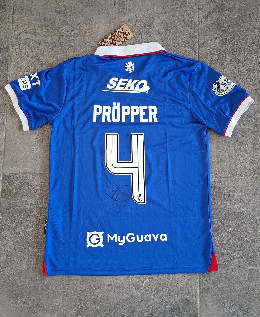 Shirt met handtekening; Robin Propper # Glasgow Rangers, Verzenden, Nieuw, Buitenlandse clubs, Shirt