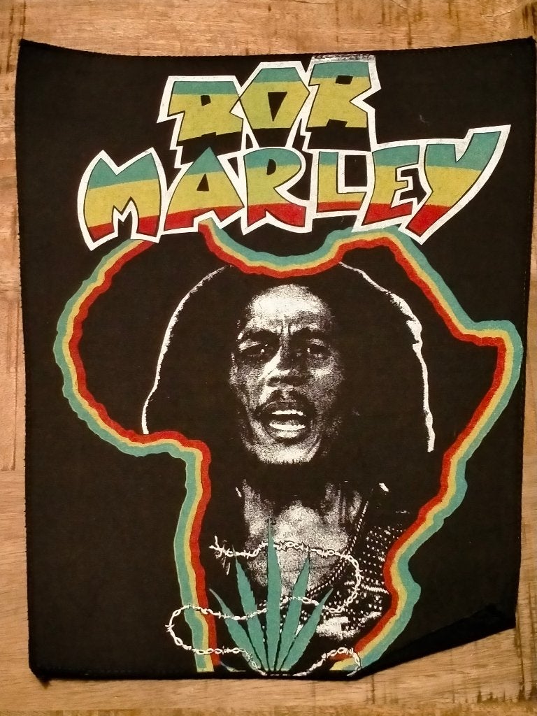 Bob Marley Jamaica vintage reggae muziek backpatch patch 2, Verzamelen, Verzenden, Zo goed als nieuw, Kleding