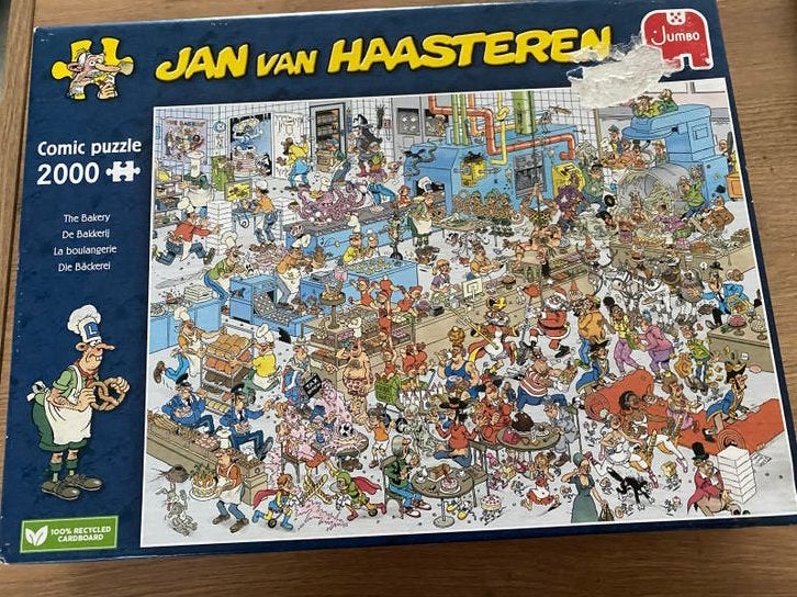 Jan van Haasteren - De Bakkerij - 2000 stukjes, Ophalen of Verzenden, Meer dan 1500 stukjes, Gebruikt, Legpuzzel