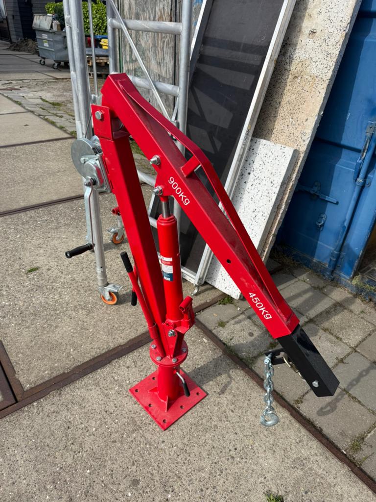 HBM Machines Hydraulische Aanhangwagenkraan 900KG, Ophalen, Nieuw, Handmatig
