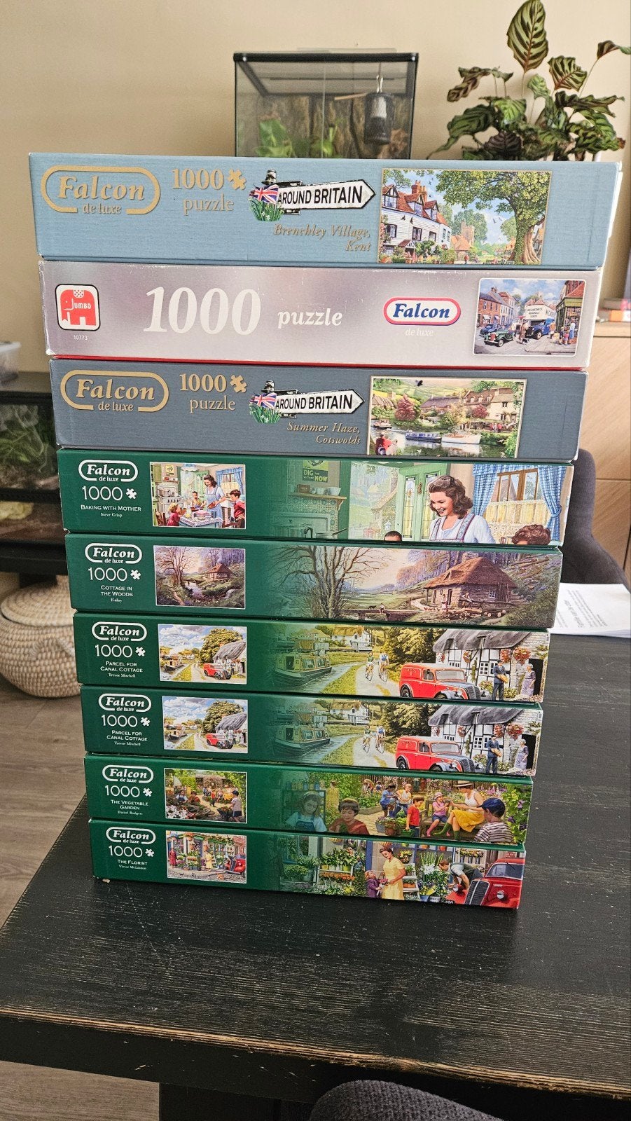 9 Falcon de Luxe Puzzels - 1000 stukjes, Ophalen, 500 t/m 1500 stukjes, Gebruikt, Legpuzzel