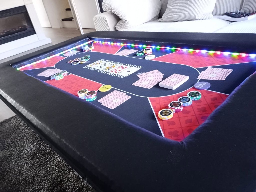HomeMade PokerTafel, Hobby en Vrije tijd, Vijf spelers of meer, Ophalen, Zo goed als nieuw