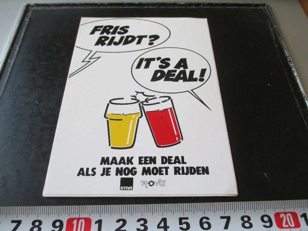 sticker STIVA ROVG fris rijdt? it's a deal!, Ophalen, Zo goed als nieuw