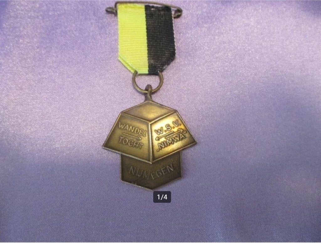Medaille ‘Wandeltocht W.S.V. NIMWA Nijmegen', Postzegels en Munten, Penningen en Medailles, Verzenden, Brons, Nederland