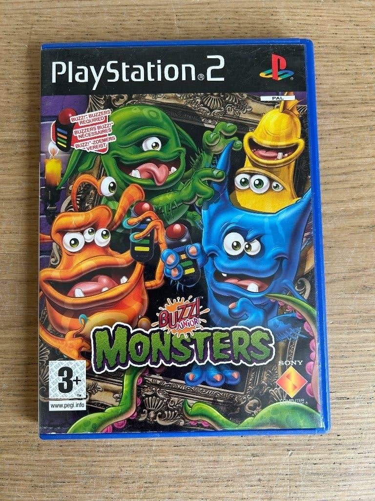 Ps2 Buzz Junior Monsters | Playstation 2, Gebruikt, Ophalen of Verzenden, Sport, 3 spelers of meer