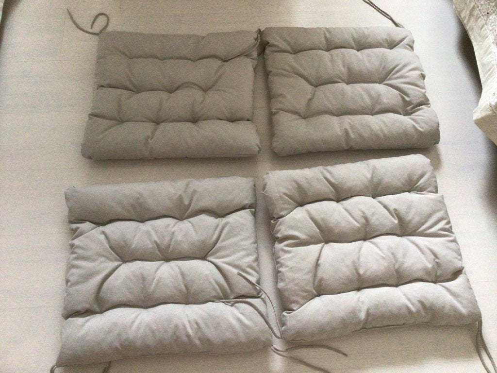 4 Ikea Kuddarna tuinkussens 50x50 zgan beige/grijs, Tuin en Terras, Tuinmeubel-accessoires, Ophalen, Zo goed als nieuw