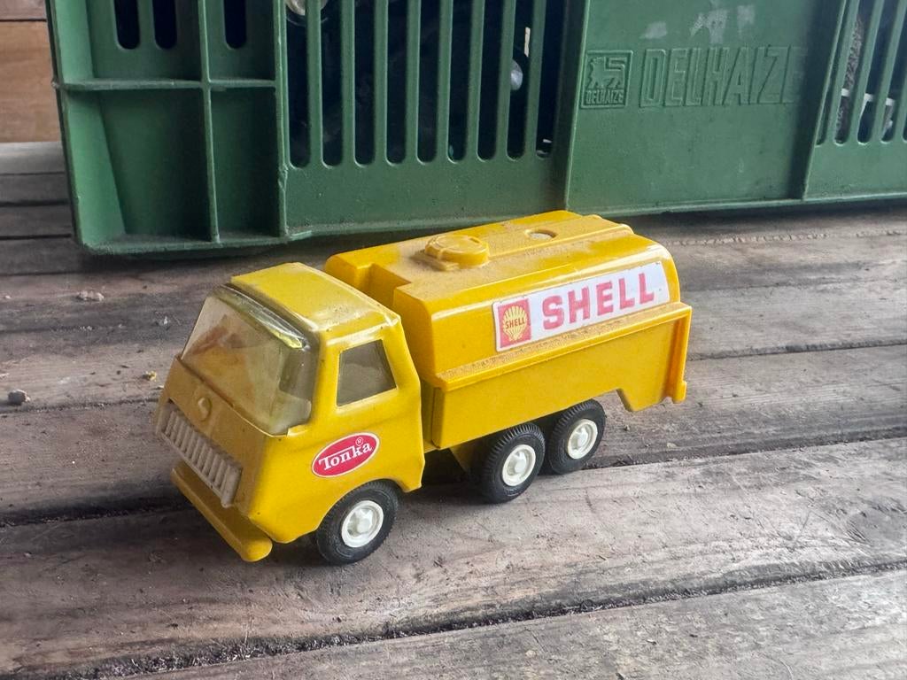 Vintage Tonka Shell Tankwagen Speelgoedauto, Kinderen en Baby's, Speelgoed | Speelgoedvoertuigen, Ophalen of Verzenden, Gebruikt