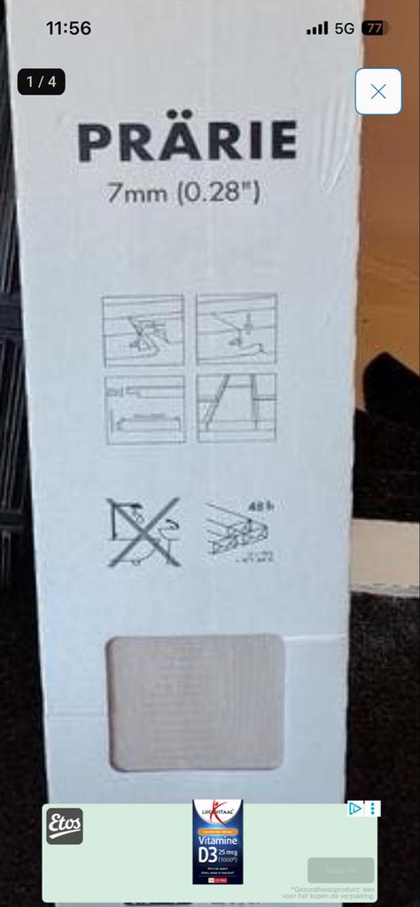 Ik zoek PRÄRIE Laminaat 7mm dik, 50 tot 150 cm, Ophalen of Verzenden, Zo goed als nieuw, 10 tot 30 cm