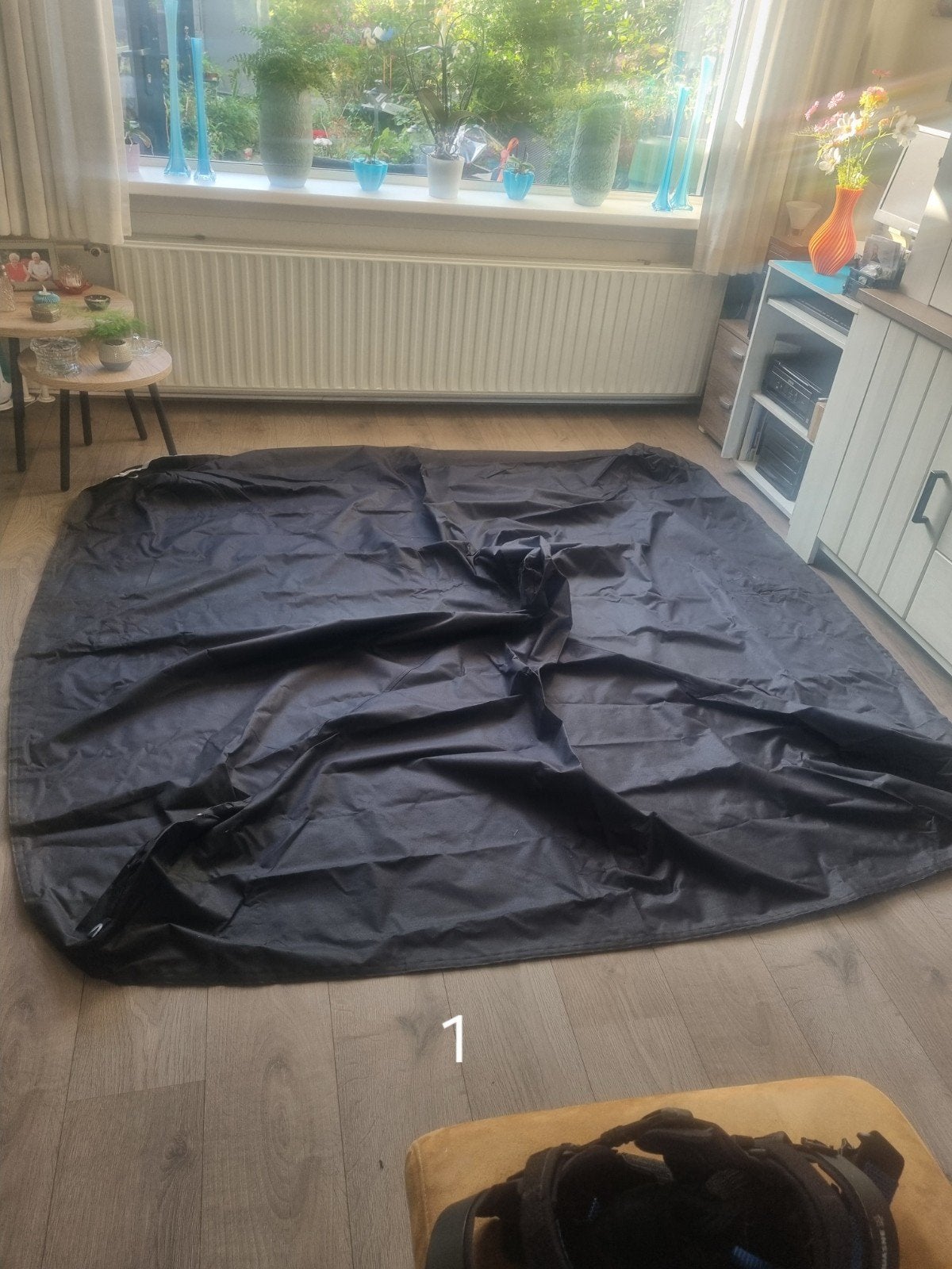 4 zijwanden en dakdoek zwart voor partytent 2x2.20 mtr., Tuin en Terras, Ophalen of Verzenden, Nieuw