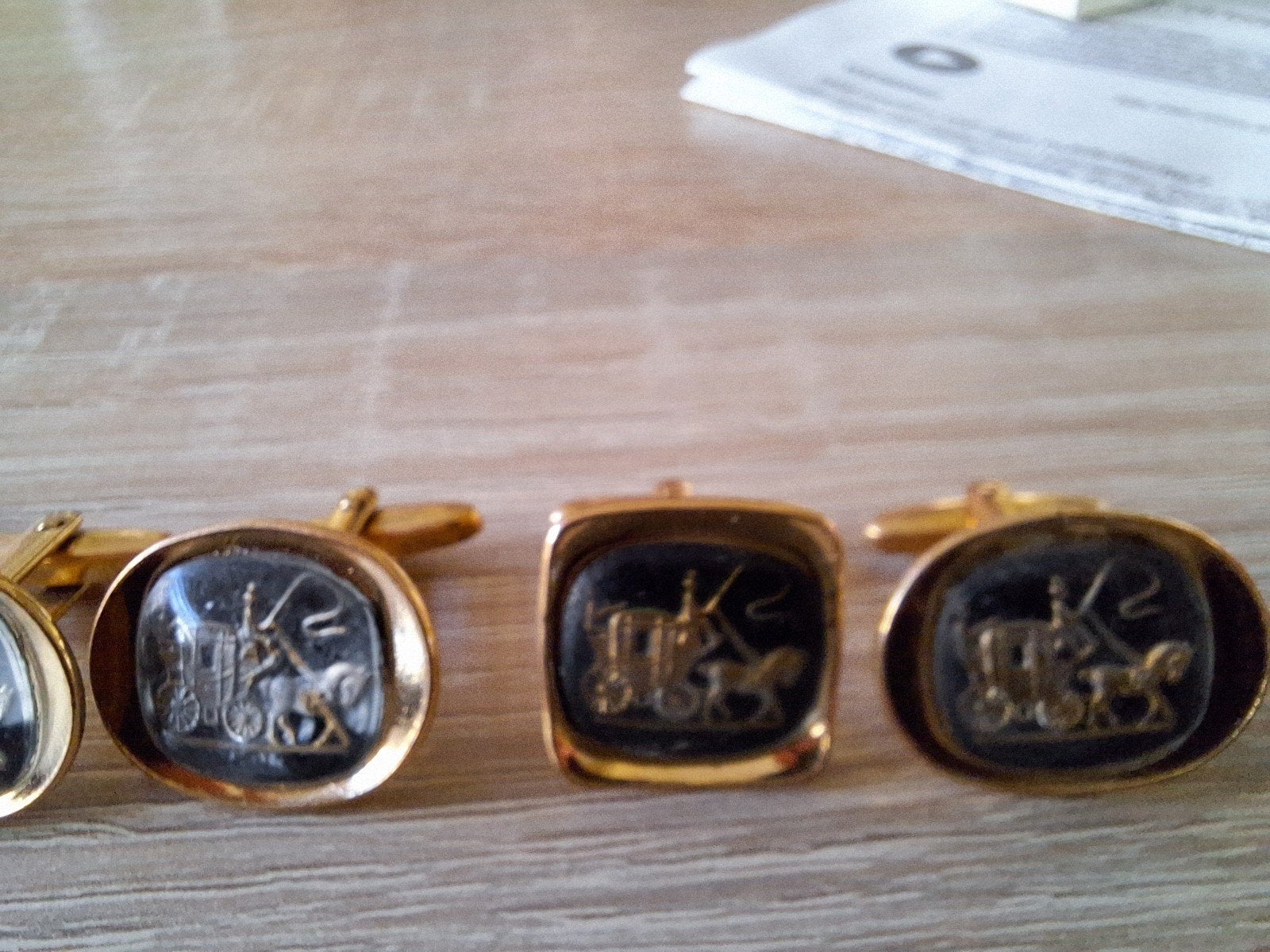17 vintage manchet knopen, Ophalen, Overige materialen