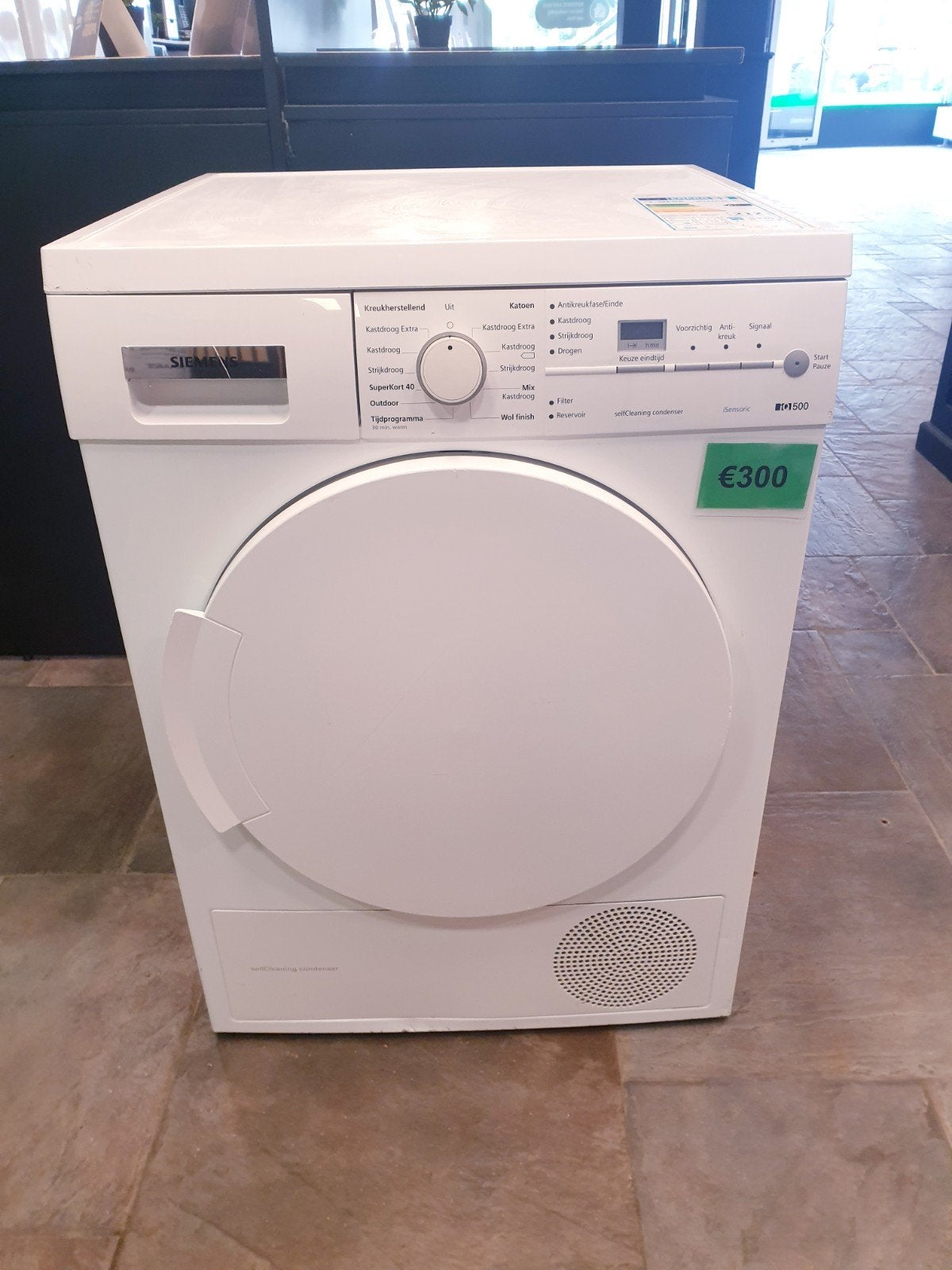warmtepomp droger Siemens IQ500 7kg A++ inc 1 JAAR garantie✅, Ophalen, 6 tot 8 kg, Anti-kreukfase, Overige typen