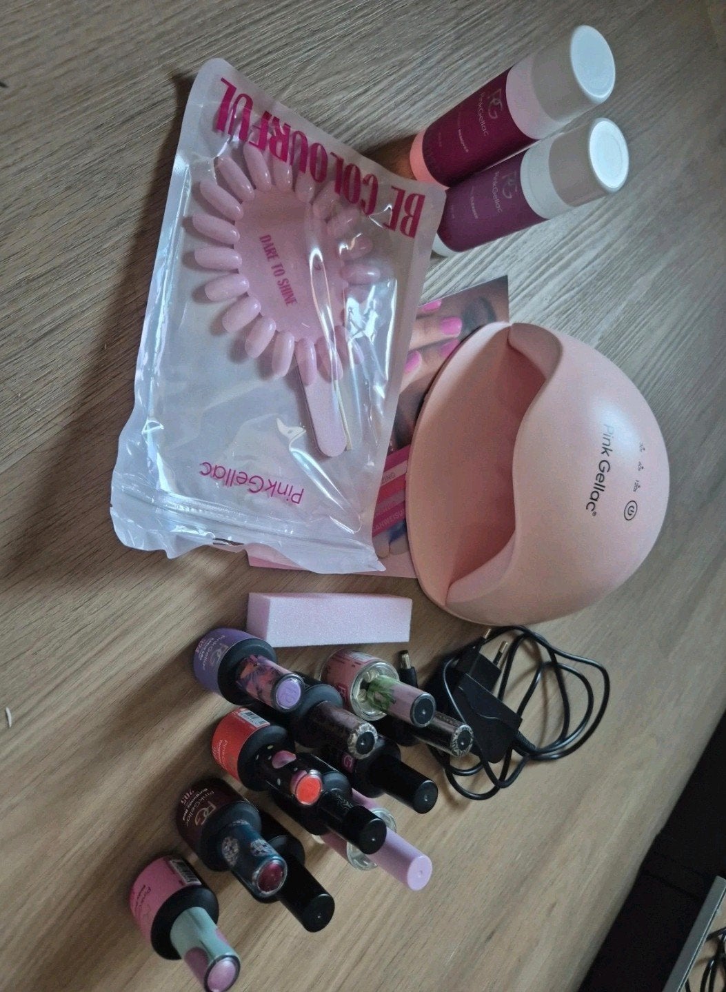 Pink Gellac Starterspakket met Lamp en Diverse Lakken, Ophalen of Verzenden, Zo goed als nieuw, Overige typen