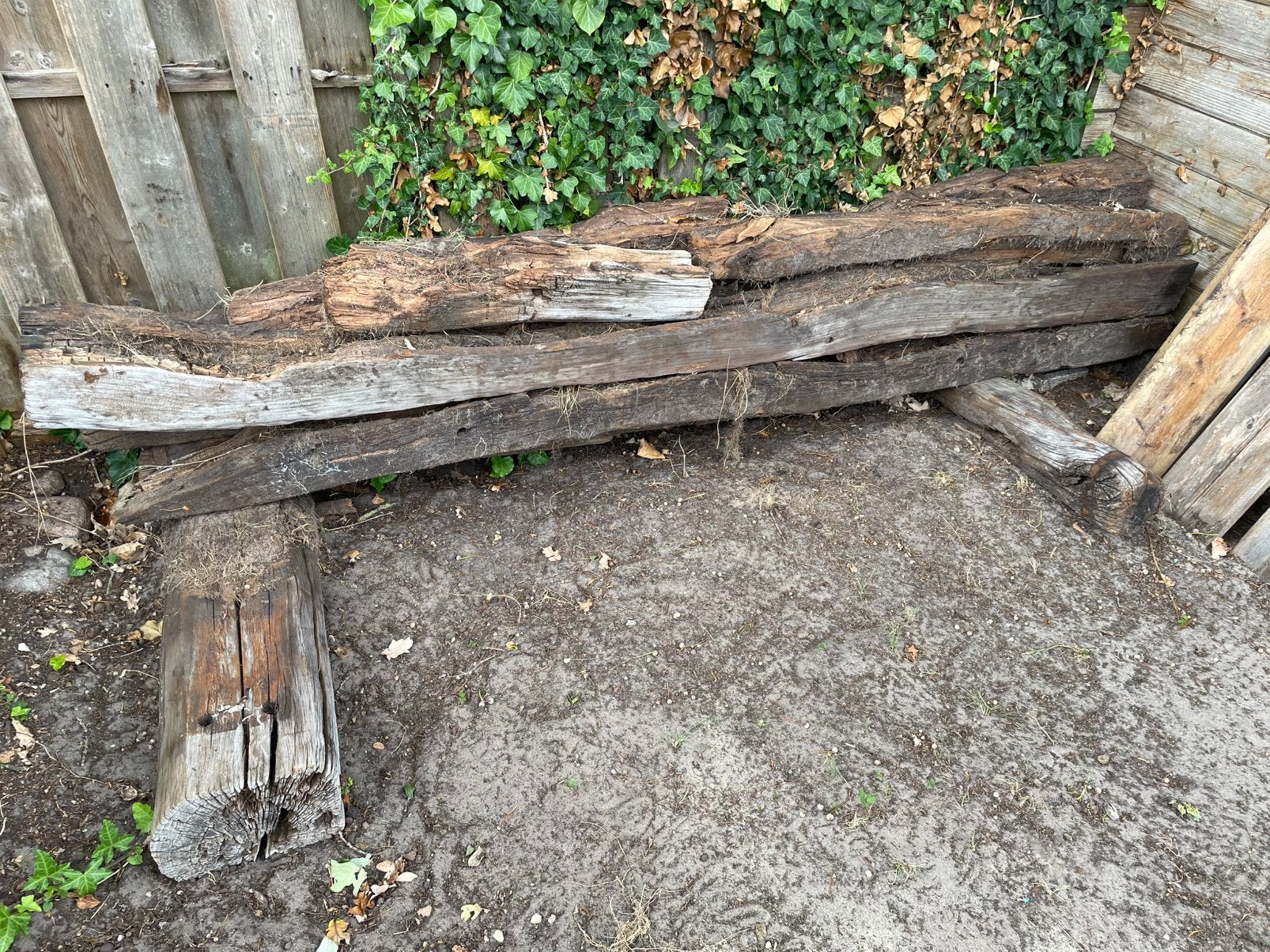 Gratis spoor bielzen, Tuin en Terras, Ophalen, Gebruikt, Biels, Minder dan 25 cm