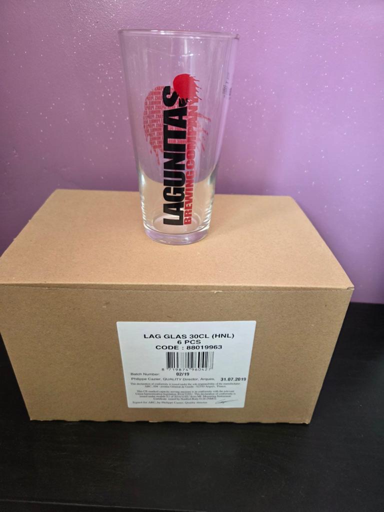 6 stuk Lagunitas glas, Verzamelen, Biermerken, Ophalen of Verzenden, Zo goed als nieuw, Glas of Glazen, Overige merken