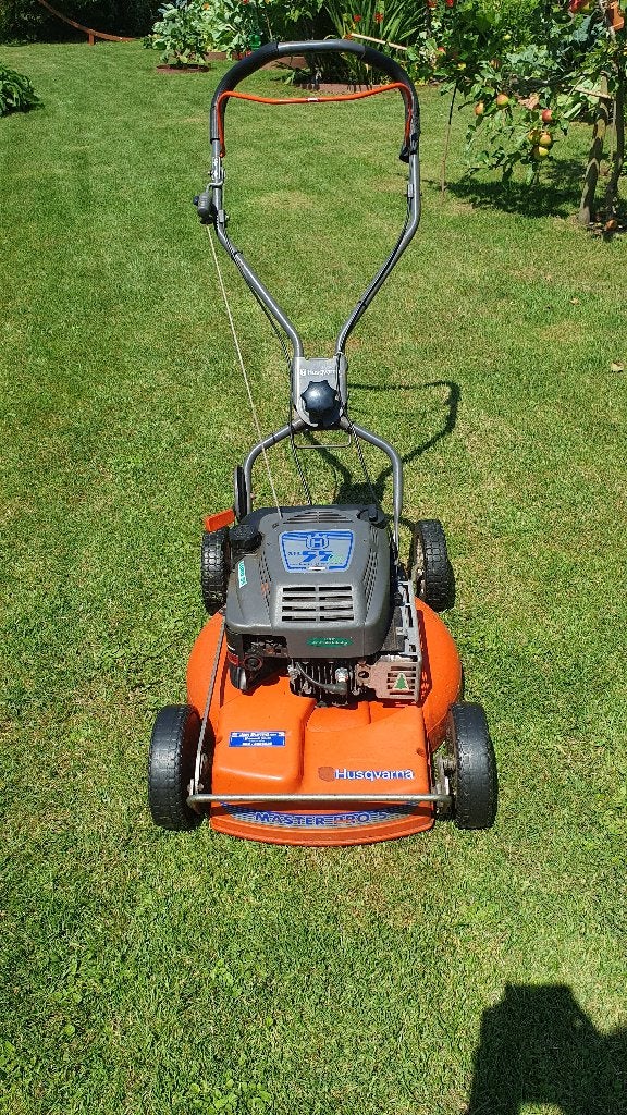 Husqvarna mulch benzinemaaier, Ophalen, Cirkelmaaier, Gebruikt, Mulchfunctie