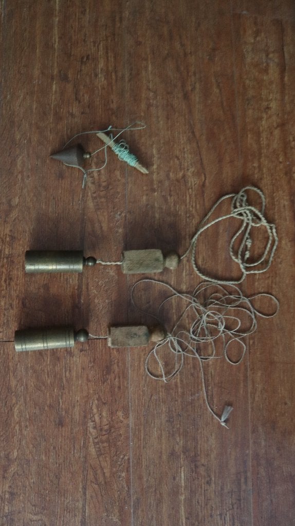 antiek schietlood, Ophalen