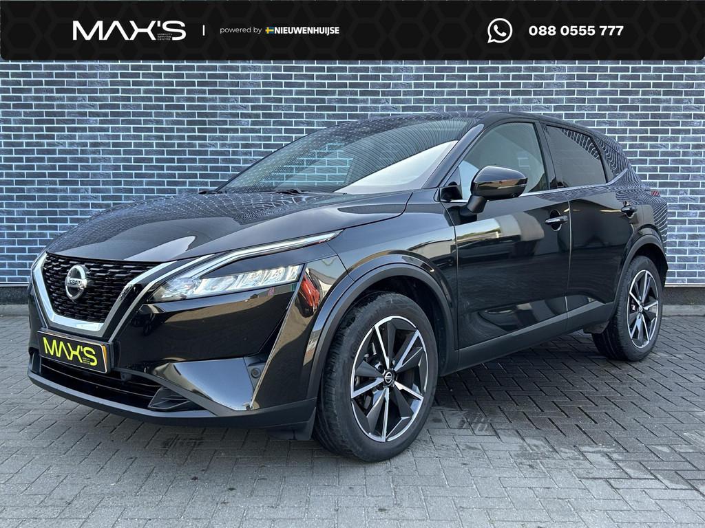 Nissan Qashqai 1.3 MHEV 158 X-Tronic N-Style | Trekhaak | 36, Auto's, Nissan, Stof, Euro 6, Zwart, Origineel Nederlands