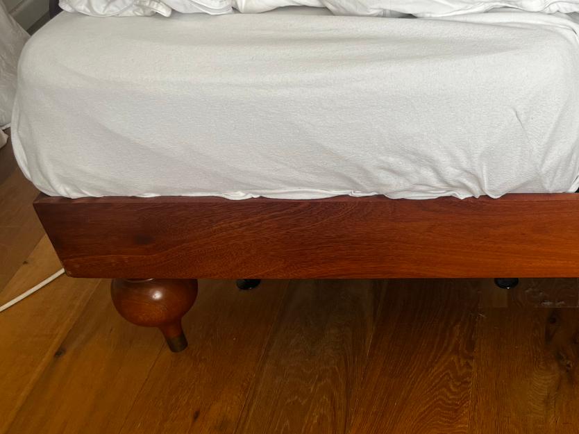 Bed-ombouw incl. spiraal & matrassen, Ophalen, Gebruikt, Tweepersoons, 200 cm