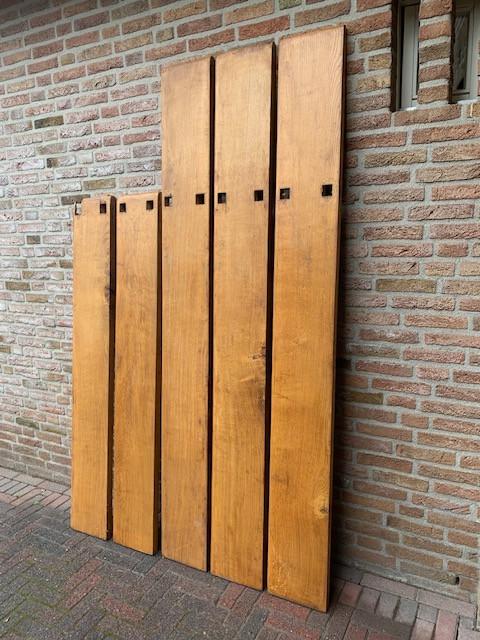 3 stuks zware massief eikenhouten planken 37mm dik à €15.00, Doe-het-zelf en Verbouw, Hout en Planken, Ophalen, Gebruikt, 25 tot 50 mm