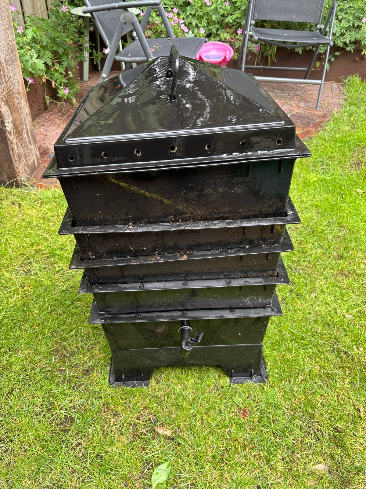 Wormenhotel / Wormenbak voor compost, Ophalen of Verzenden, Gebruikt
