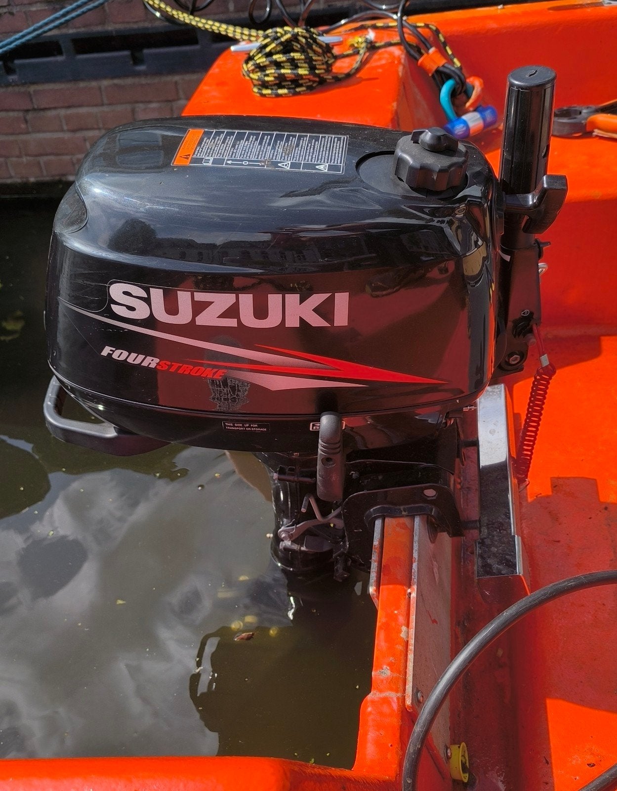 Suzuki buitenboordmotor 4takt 6pk, Ophalen, Gebruikt, Benzine, 5 tot 10 pk