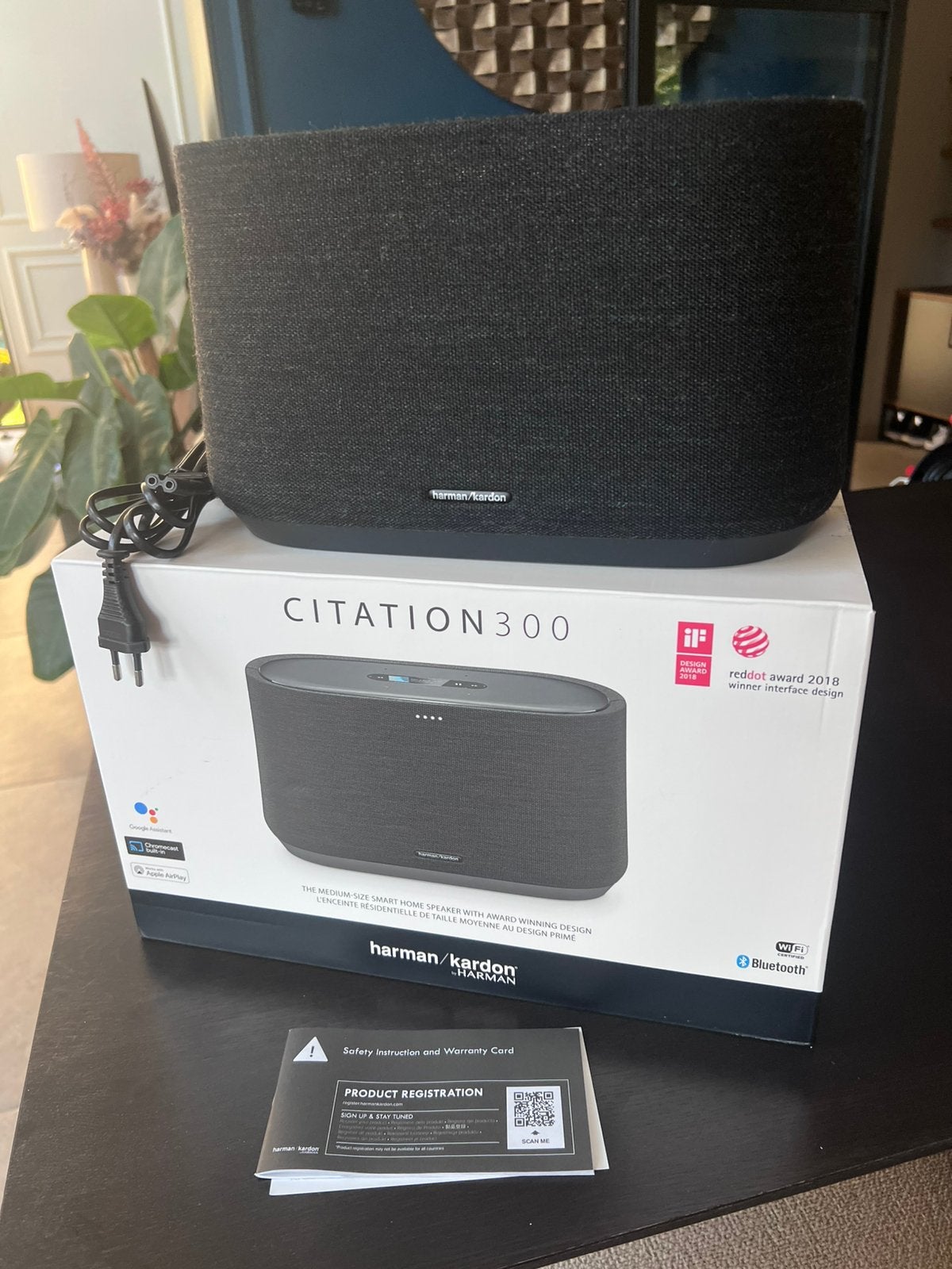 Harman/Kardon Citation 300 - zwart, Audio, Tv en Foto, Luidsprekers, Slimme speaker, Ophalen of Verzenden, Zo goed als nieuw, 60 tot 120 watt