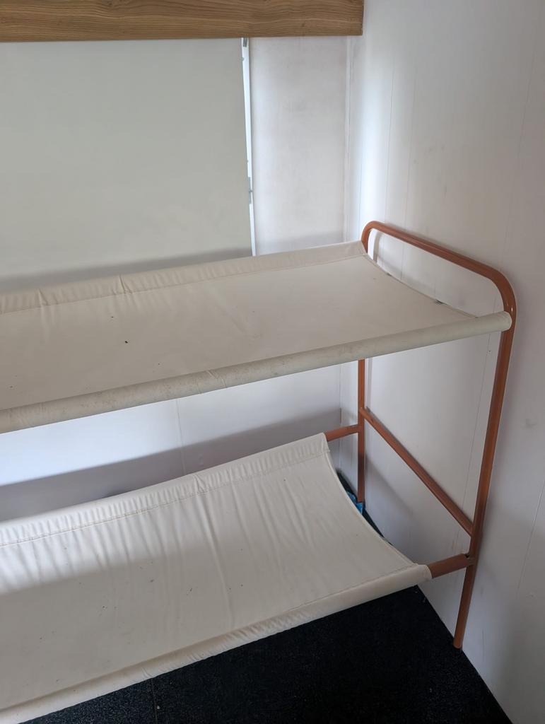 Caravan stapelbedden, Ophalen, Gebruikt