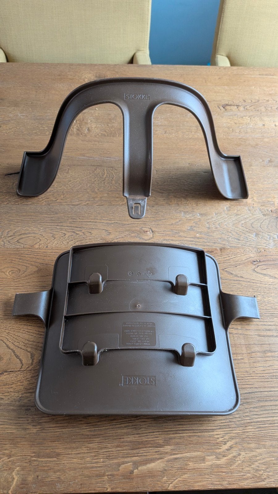 Stokke Tripp Trapp Baby Set Bruin, Ophalen, Gebruikt, Meegroeistoel, Aanschuifbaar
