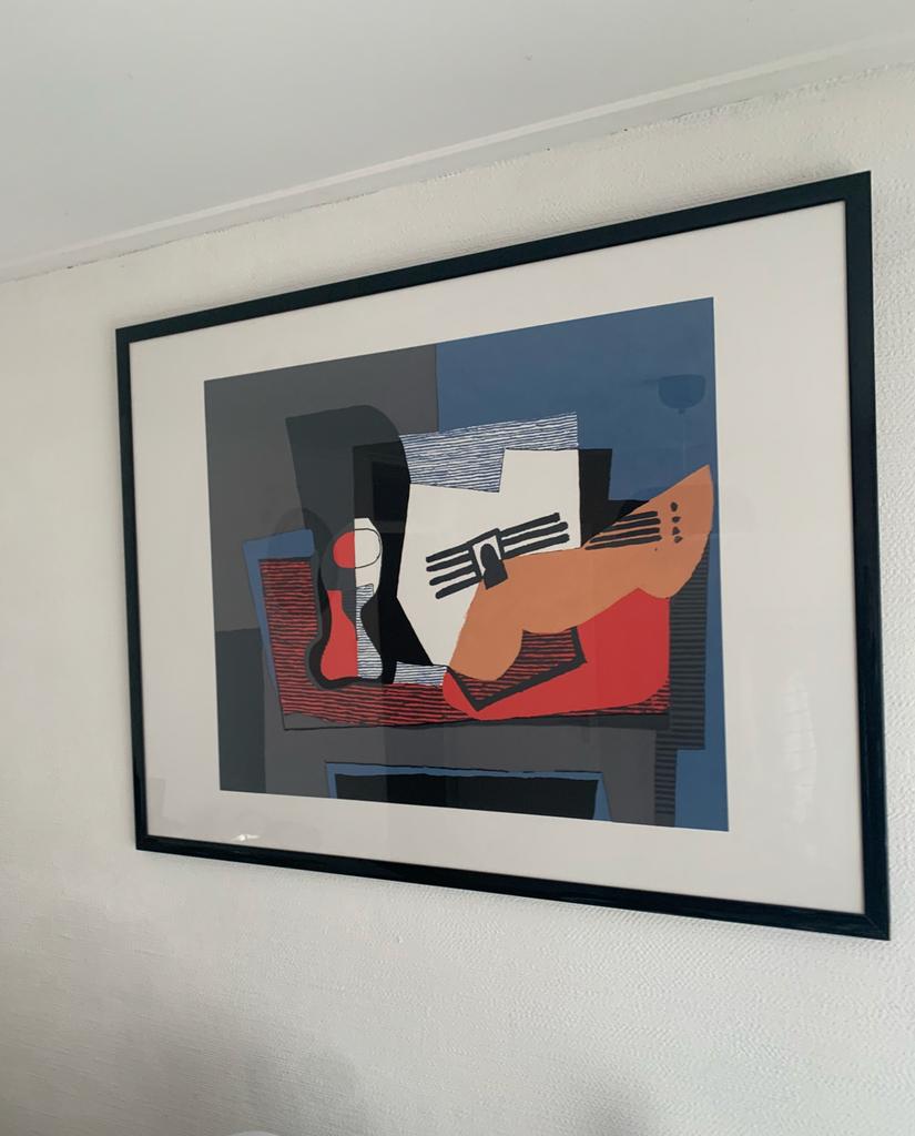 Grote ingelijste print Picasso, Antiek en Kunst, Kunst | Litho's en Zeefdrukken, Ophalen