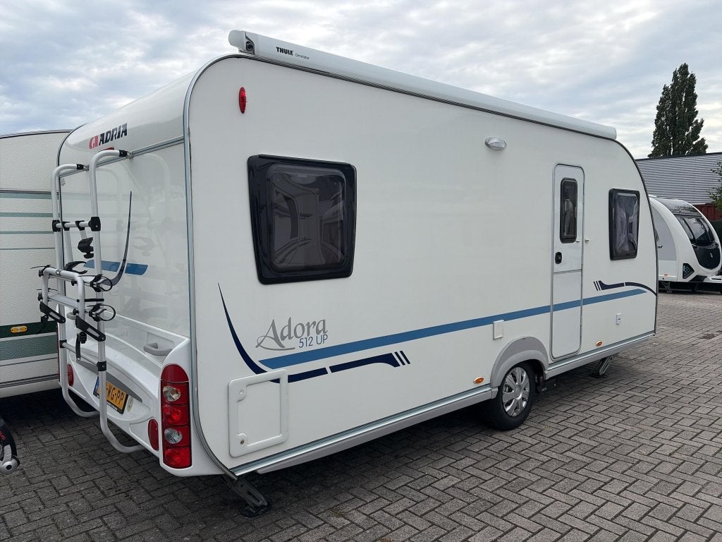 Adria Adora 512 UP Mover/Luifel/Fietsdr., Caravans en Kamperen, Caravans, Rondzit, Bedrijf, Schokbreker, Tot en met 4